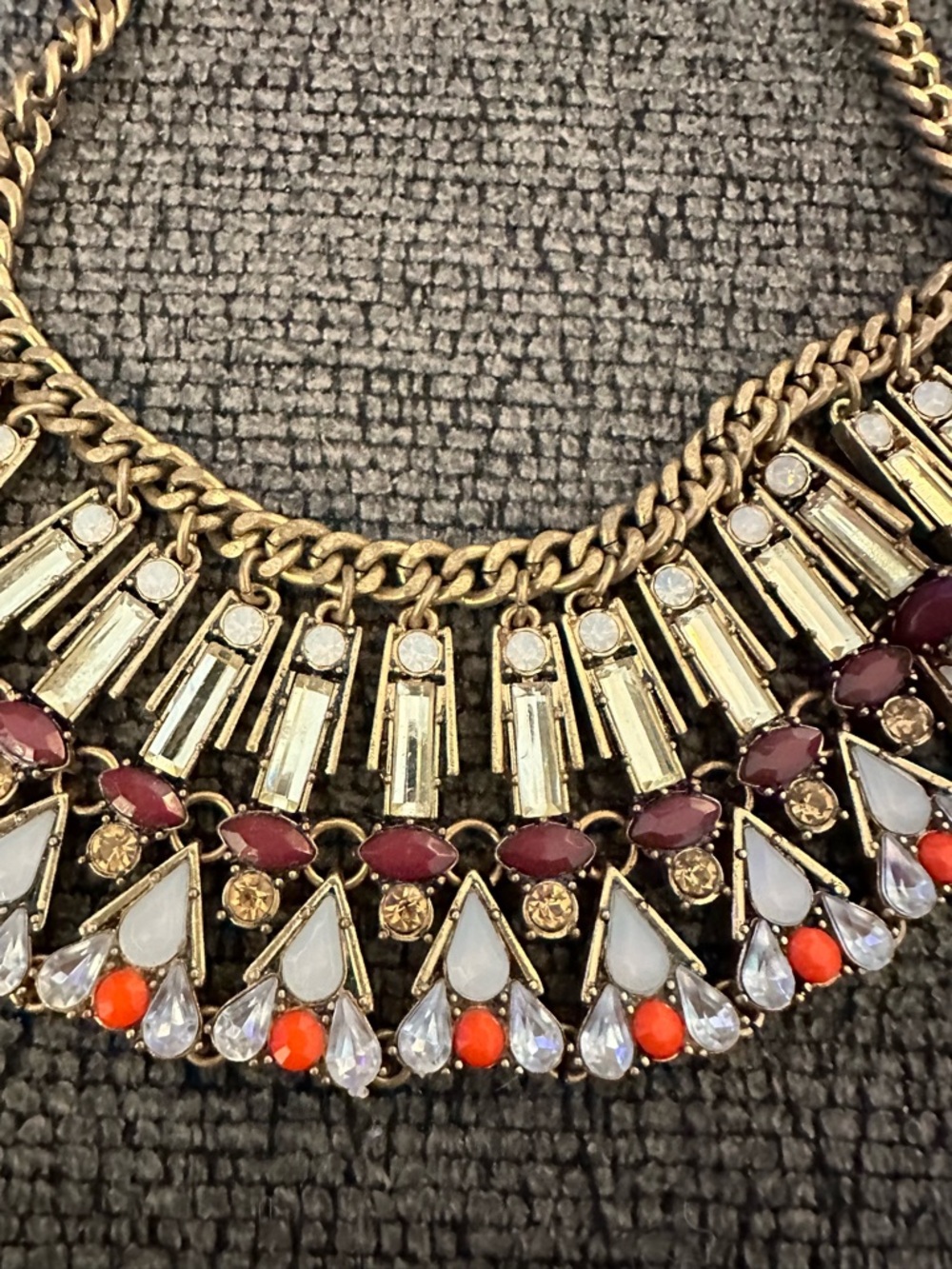 Sohi Multicolour Designer Statement Stones Necklace